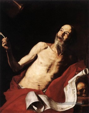 St Jérôme Tenebrism Jusepe de Ribera Peinture à l'huile
